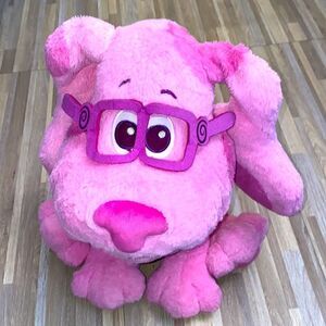 Blues clues jumbo size magenta pink dog puppy plush stuffed animal Nickelodeon